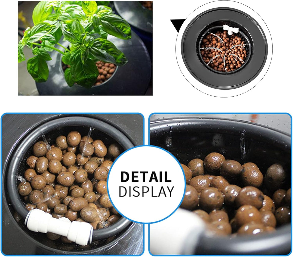 5-Gallon Deep Water Culture Hydroponics Growing System Kit S756425