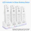 White 4 Remotes Charging Dock Game Controller Charger J267170
