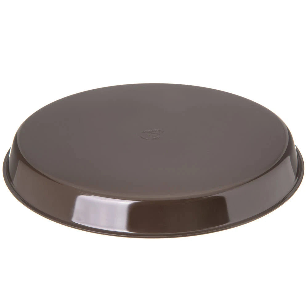 Brown 13x22 Round Melamine Serving Tray S434581