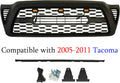 Gloss Black Front Grille with 3 Amber LED Lights D88664