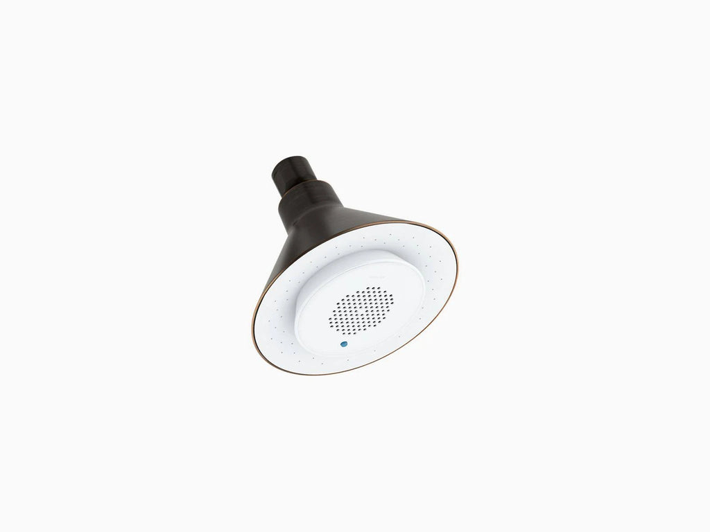 Oil Rubbed Bronze Single Function Showerhead with Wireless Speaker X735448