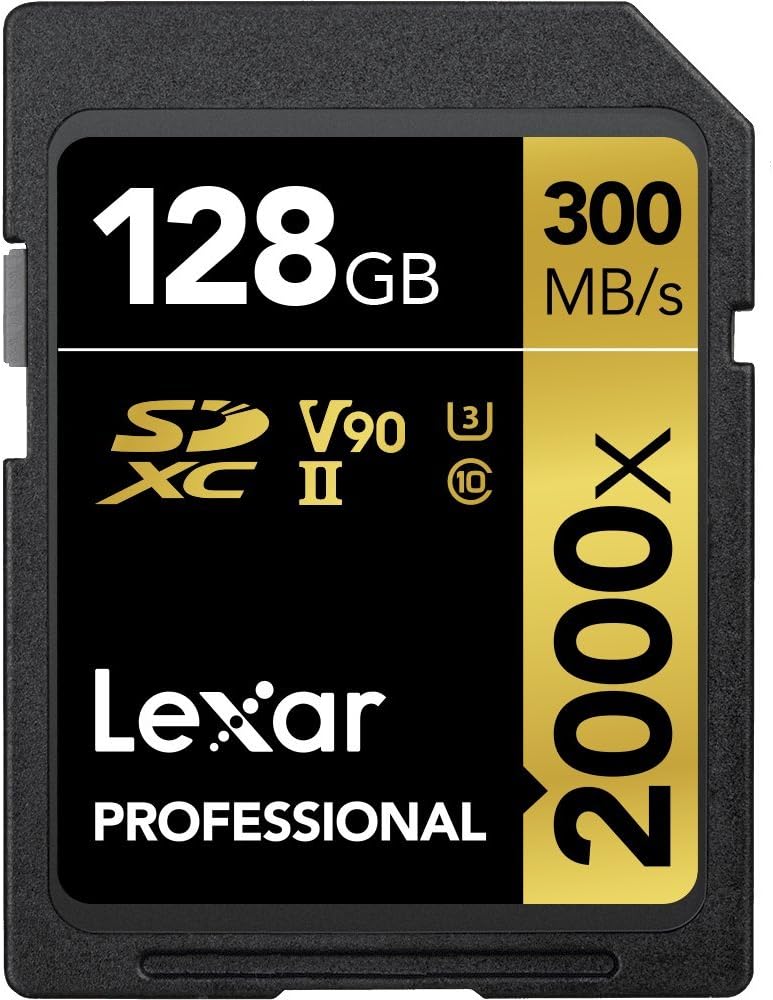 128GB SDXC UHS-II Card, Up To 300MB/s Read G427
