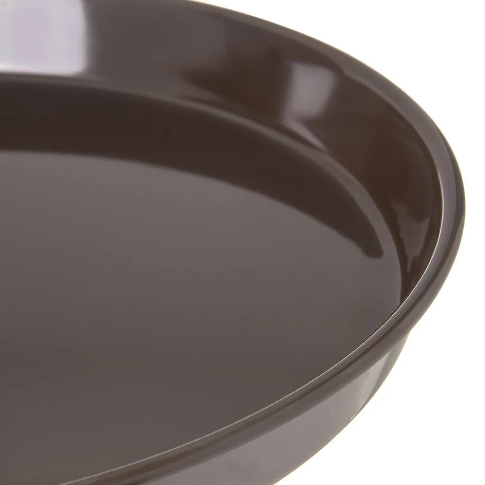 Brown 13x22 Round Melamine Serving Tray S434581