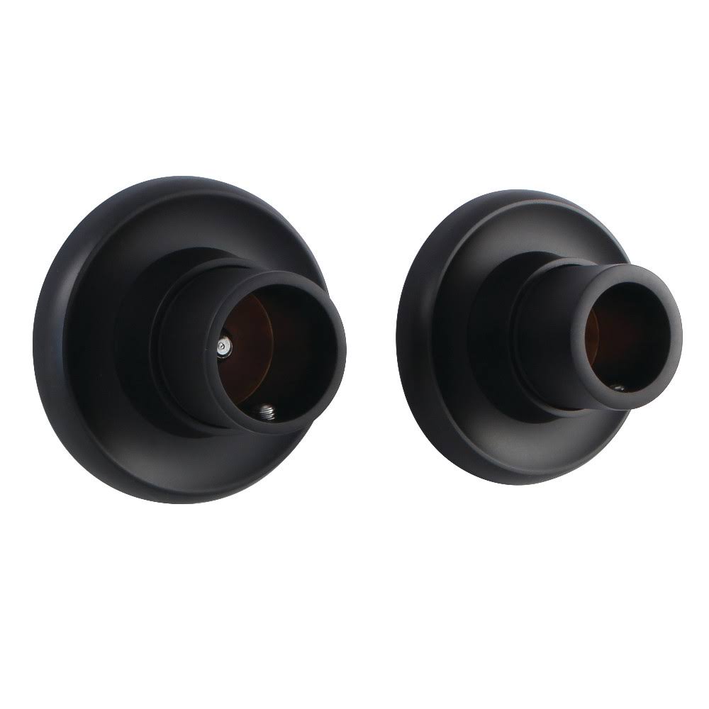 Matte Black Shower Rod Base F31870