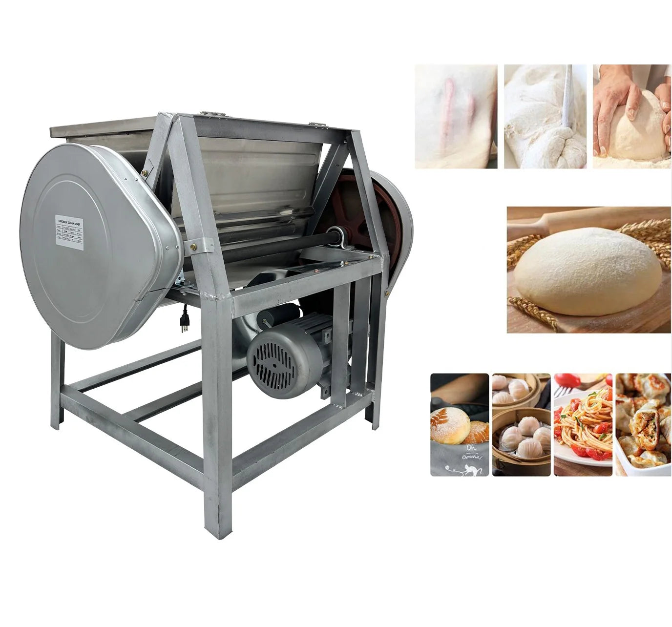 Commercial Electric Dough Mixer 50QT Stainless Steel Y8974