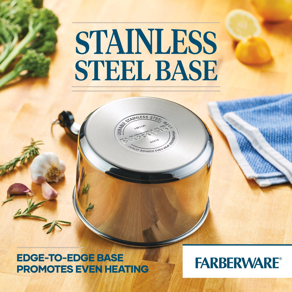 Stainless Steel Covered Saucepan 2 Qt H732