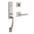 Satin Nickel Tube Lever Door Handleset R930687