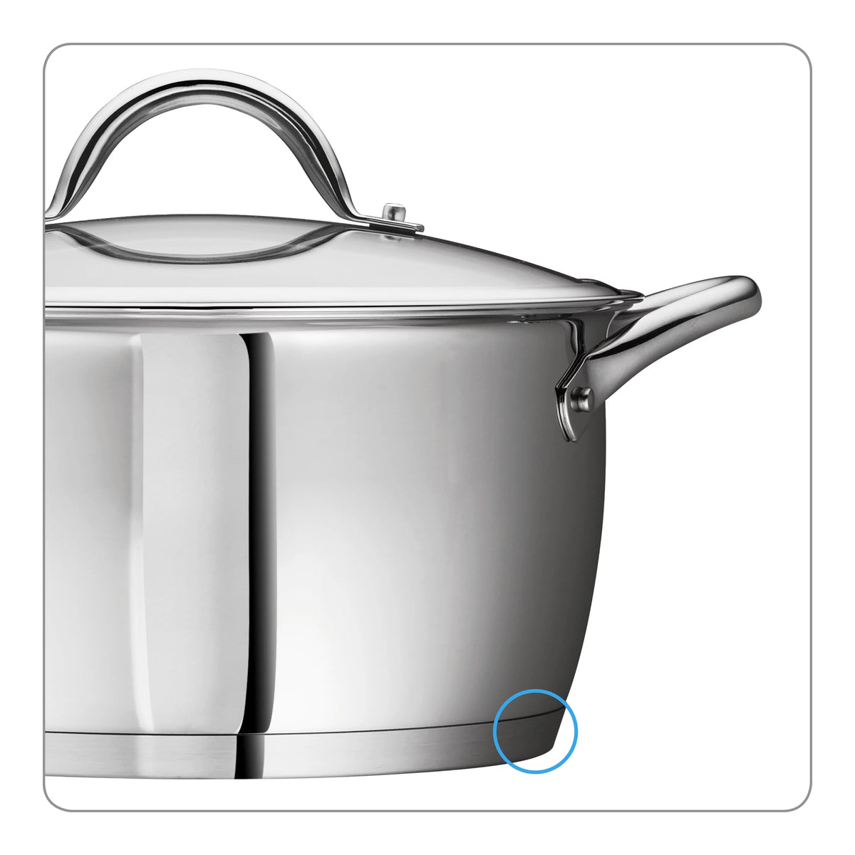 12 Piece Stainless Steel Tri-Ply Base Cookware Set G101745