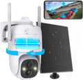 Wireless Solar Outdoor Security WiFi Camera with 360 View and IP65 Waterproof Q9155