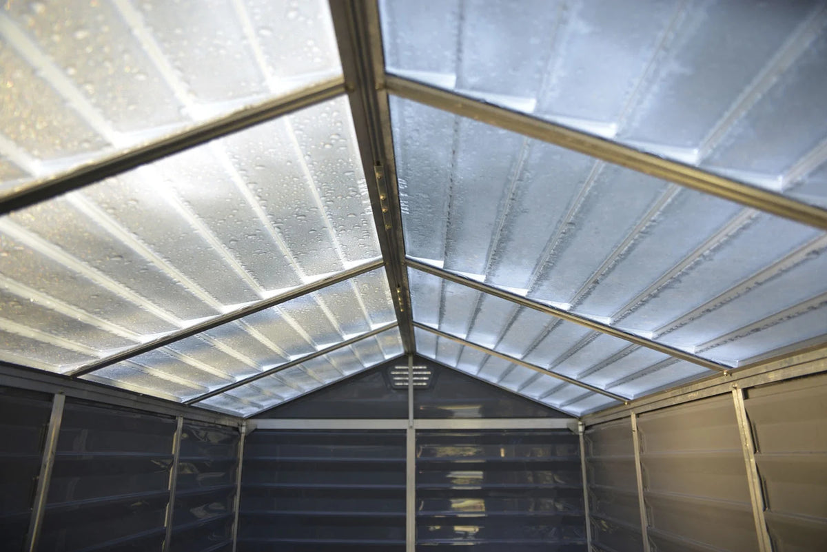 6' x 12' Polycarbonate Aluminum Storage Shed M735