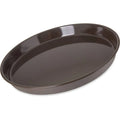 Brown 13x22 Round Melamine Serving Tray S434581