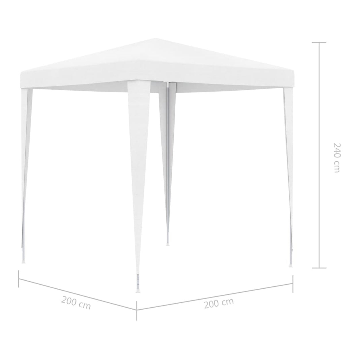 White Party Tent 6.6'x6.6' V801276