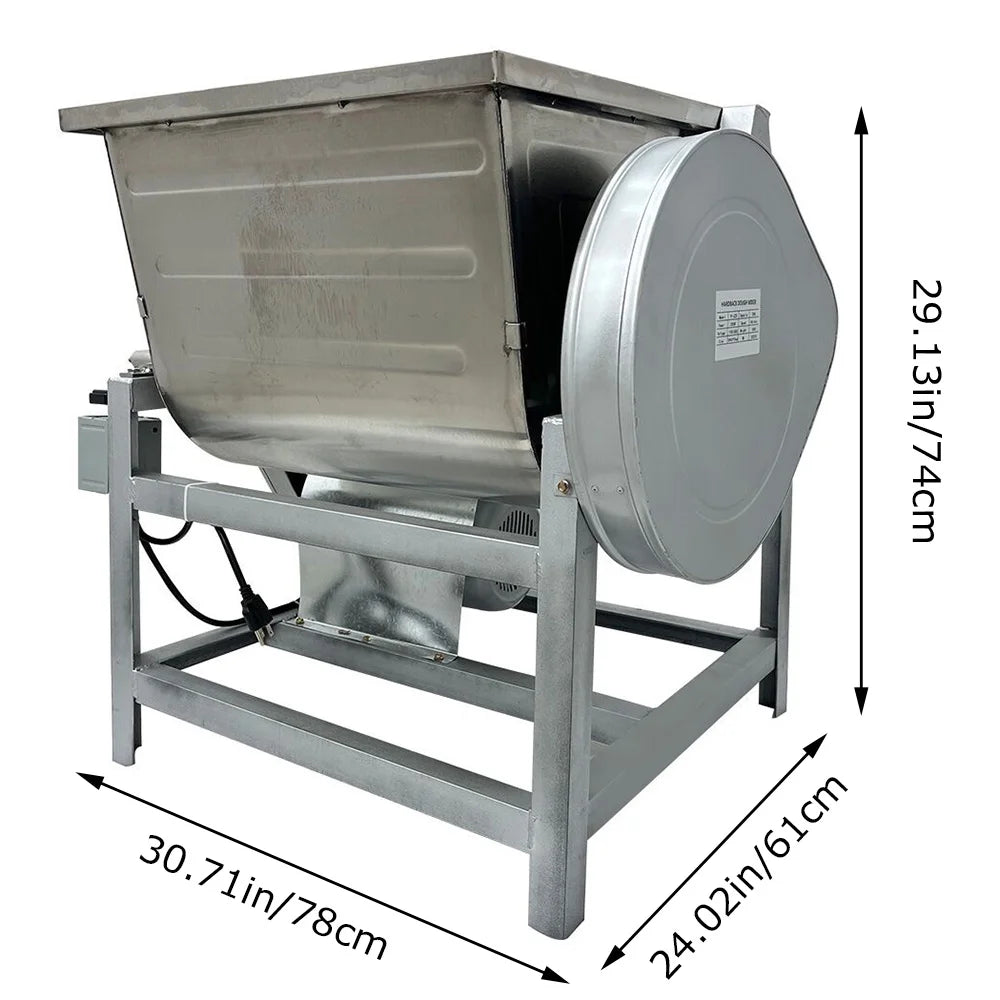 Commercial Electric Dough Mixer 50QT Stainless Steel Y8974