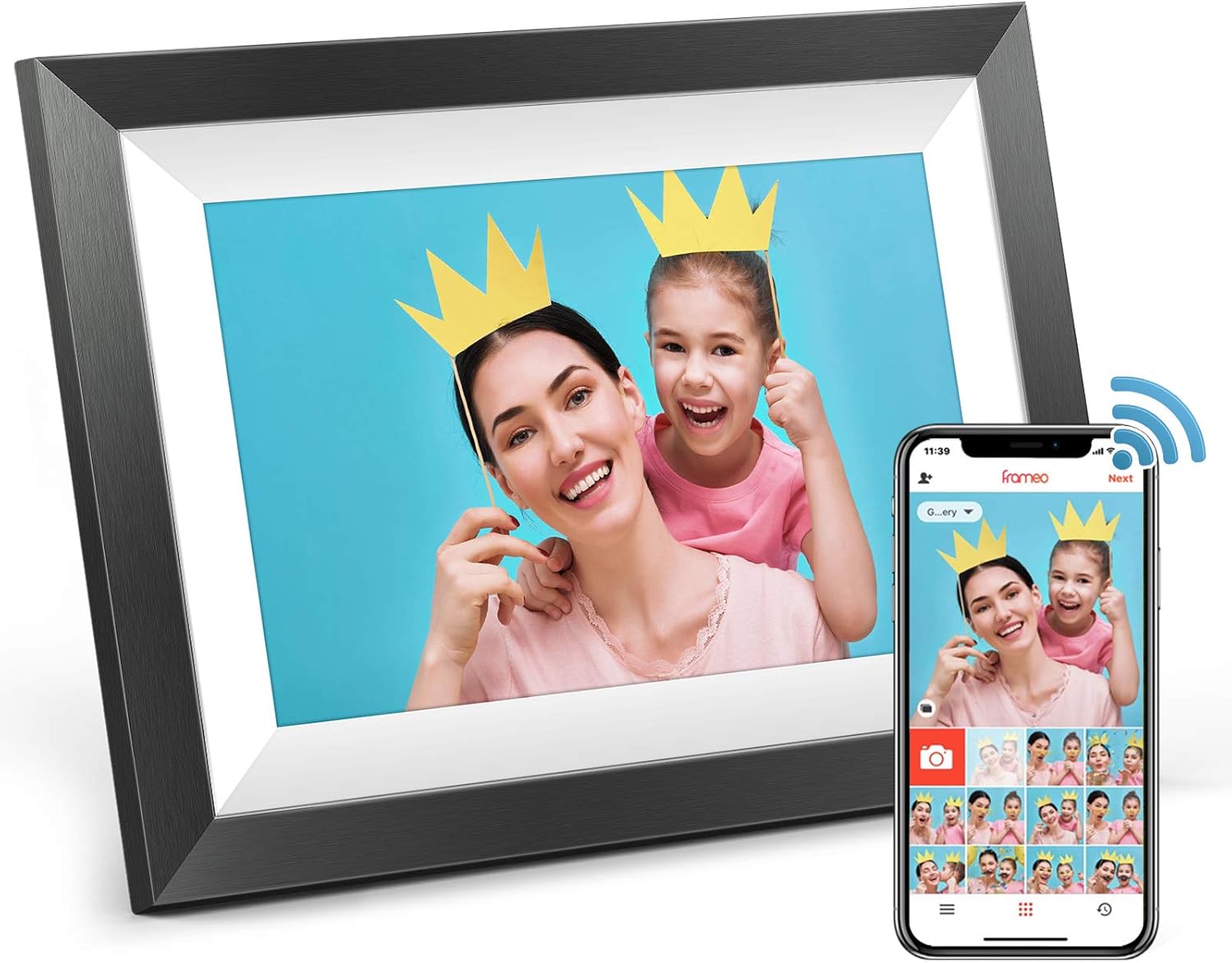 10.1 inch IPS Touch Screen Digital Photo Frame with 16GB Storage U755091