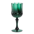 Green Plastic Wine Glasses 12 Count P9950
