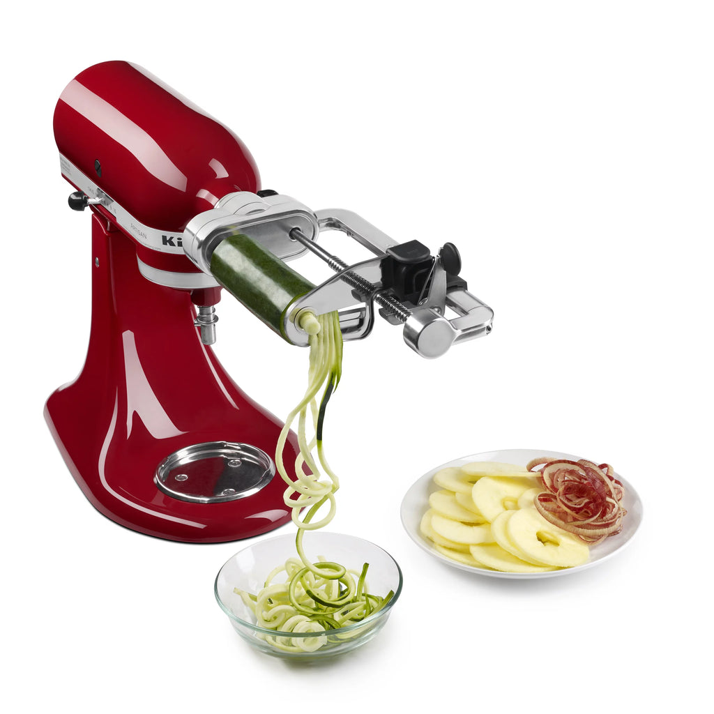 Silver Spiralizer Attachment with Peel, Core and Slice O307