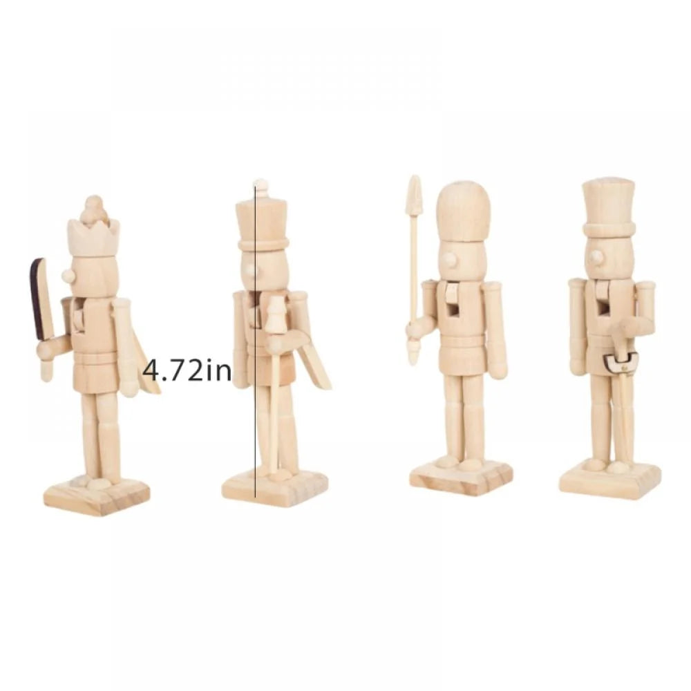 Unfinished Wooden Nutcracker Blank Doll K17074