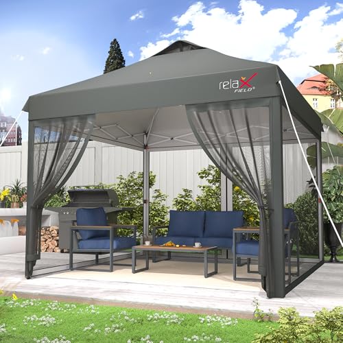 10x10 Pop Up Canopy Tent with Mosquito Netting X4666