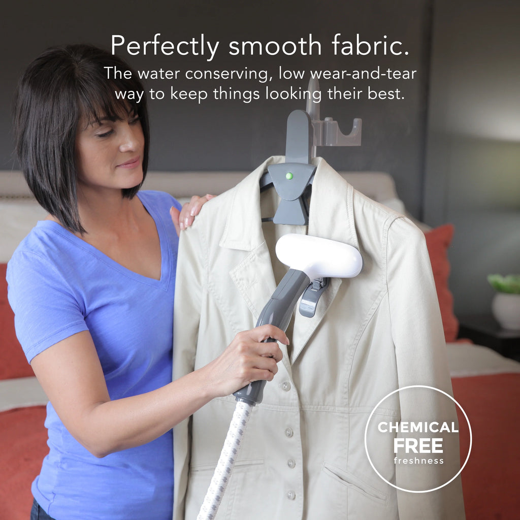 White Full-Size Garment Steamer E3696