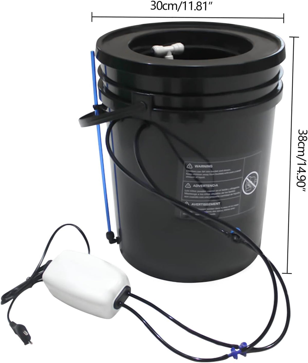 5-Gallon Deep Water Culture Hydroponics Growing System Kit S756425