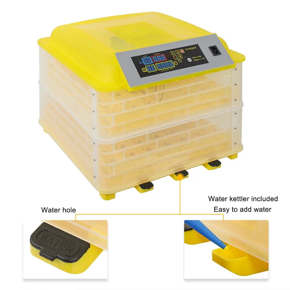 112 Egg Auto Egg Incubator Digital Control Automatic Poultry Hatcher Machine N765
