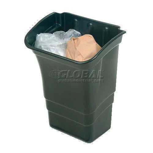 Black 8gal Rectangular Utility Cart H5099