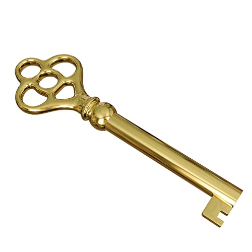 Hollow Barrel Brass Plated Replacement Skeleton Key (Pack of 1) T445218