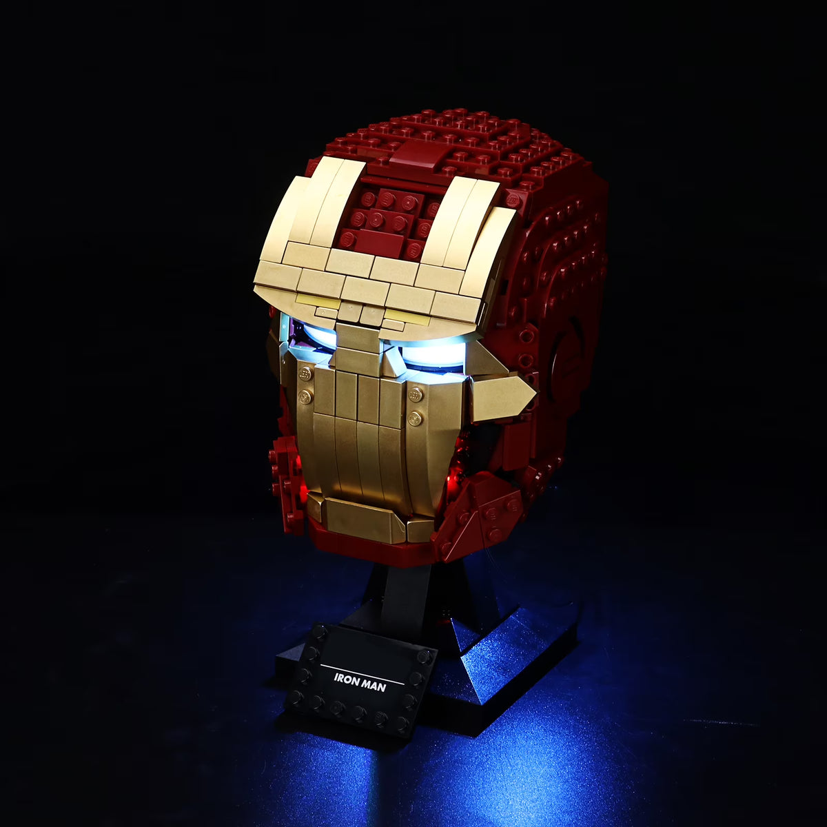 LED Lighting Set for Iron Man Helmet Building Blocks Model K9617