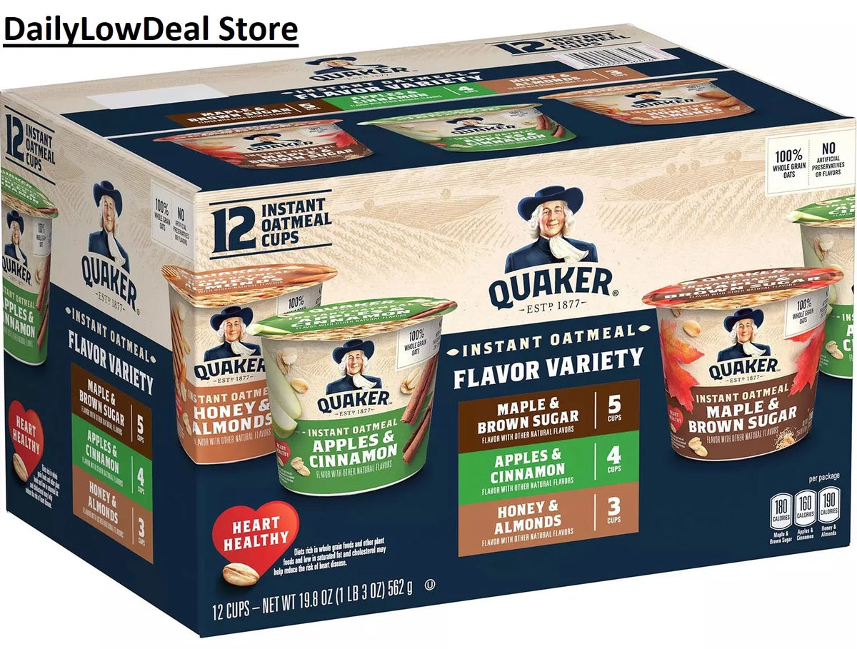 1.68 oz 12 pk Instant Oatmeal Variety Pack X9709