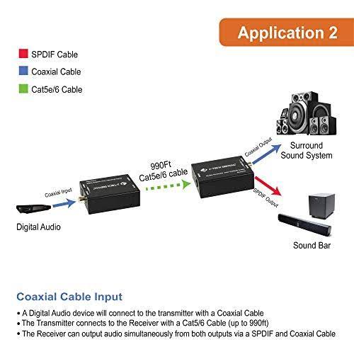Digital Audio Extender Converter Over Cat5e/6 N9418