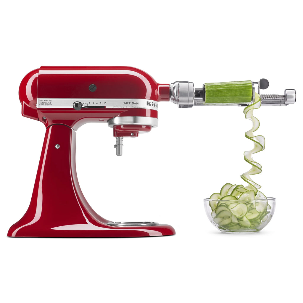 Silver Spiralizer Attachment with Peel, Core and Slice O307