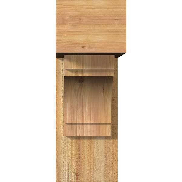 8x22W x 22x22D x 22x22H Western Red Cedar Bracket M44022