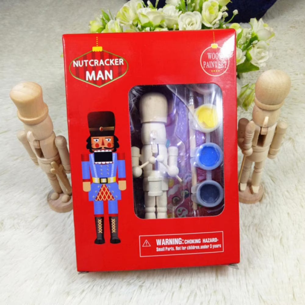 Unfinished Wooden Nutcracker Blank Doll K17074