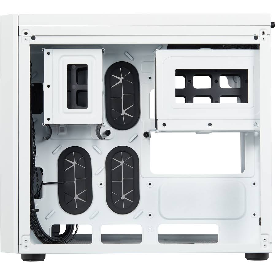 White Tempered Glass Micro ATX Case G674919