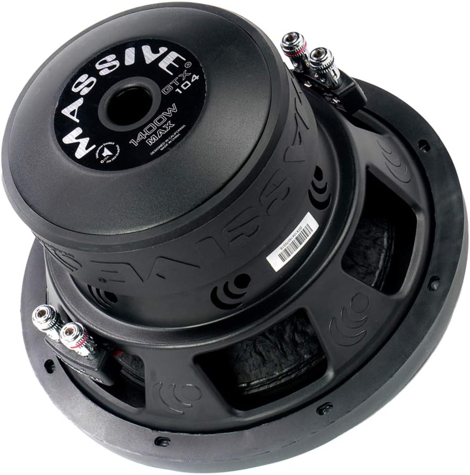 10 Inch Car Audio Subwoofer 700 Watt RMS Dual 2 Ohm W622