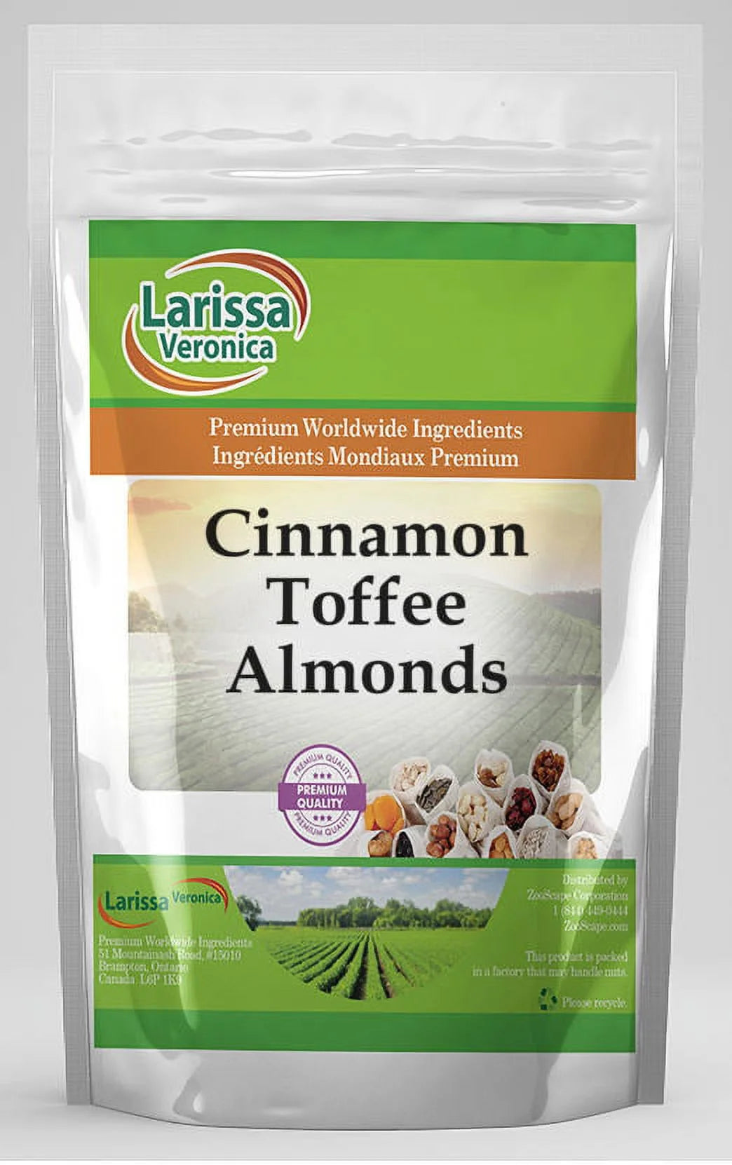 Cinnamon Toffee Almonds, 8 oz, 3-Pack B180939