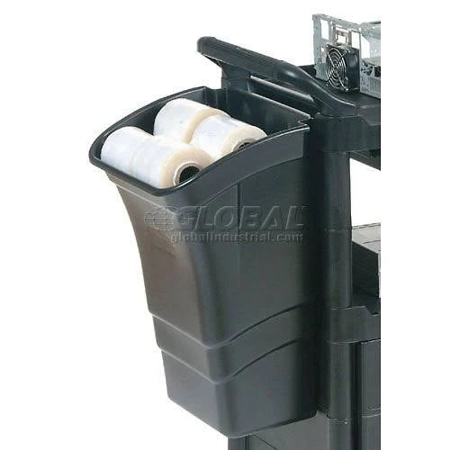 Black 8gal Rectangular Utility Cart H5099