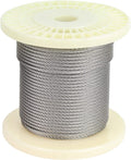1/8 Inch 316 Marine Grade Stainless Steel Cable, 7 x 7 Construction, 100 Feet C5825