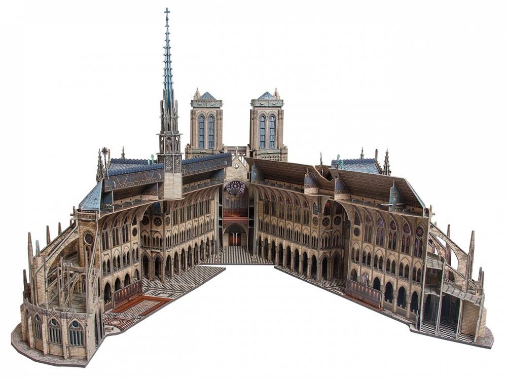 3D Puzzle Notre Dame De Paris Cathedral W690792