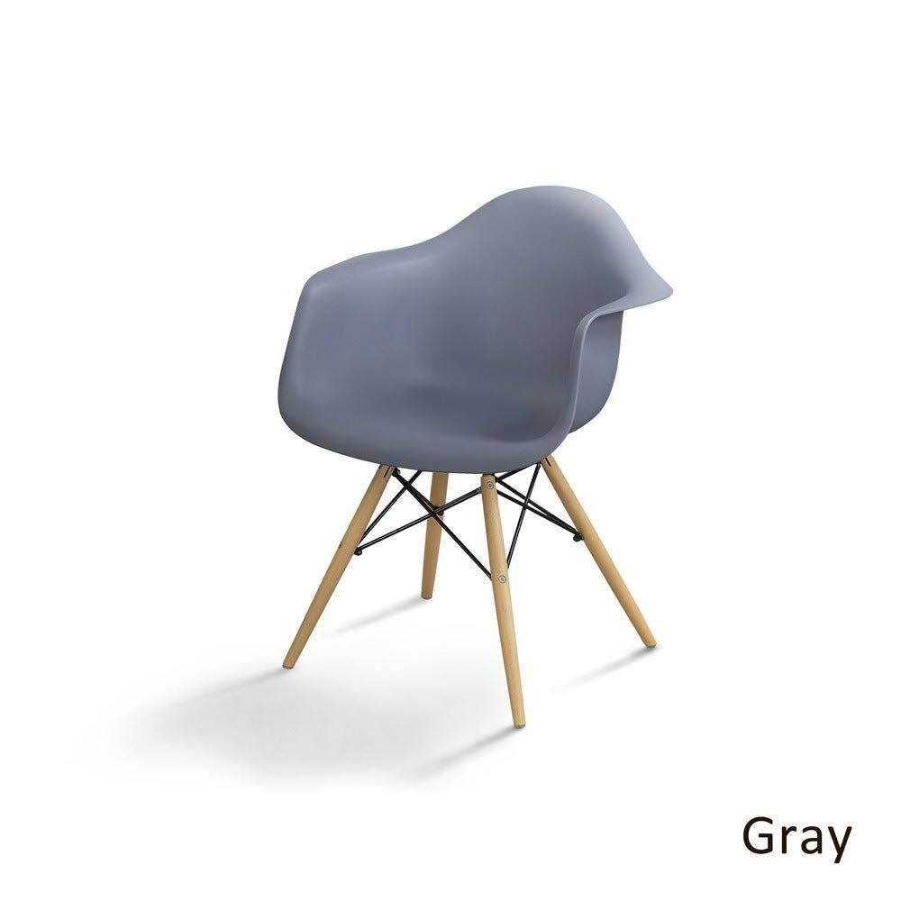 Dark Brown Plastic Dining Chairs (Set of 2) U5873