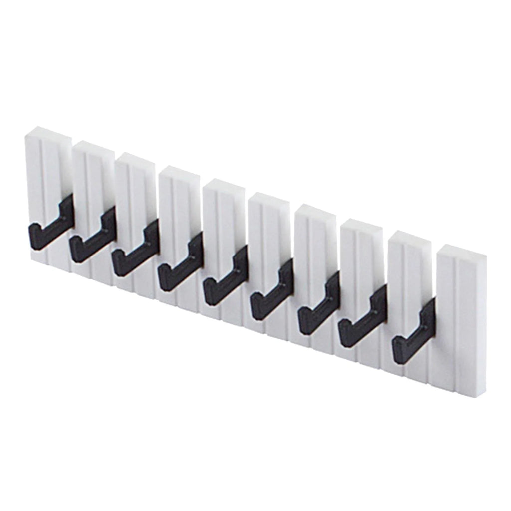 White Metal Wall Key Hooks Dollhouse Accessories U313759