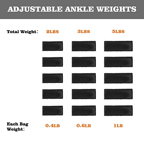 1 Pair Adjustable Ankle Weights W3294