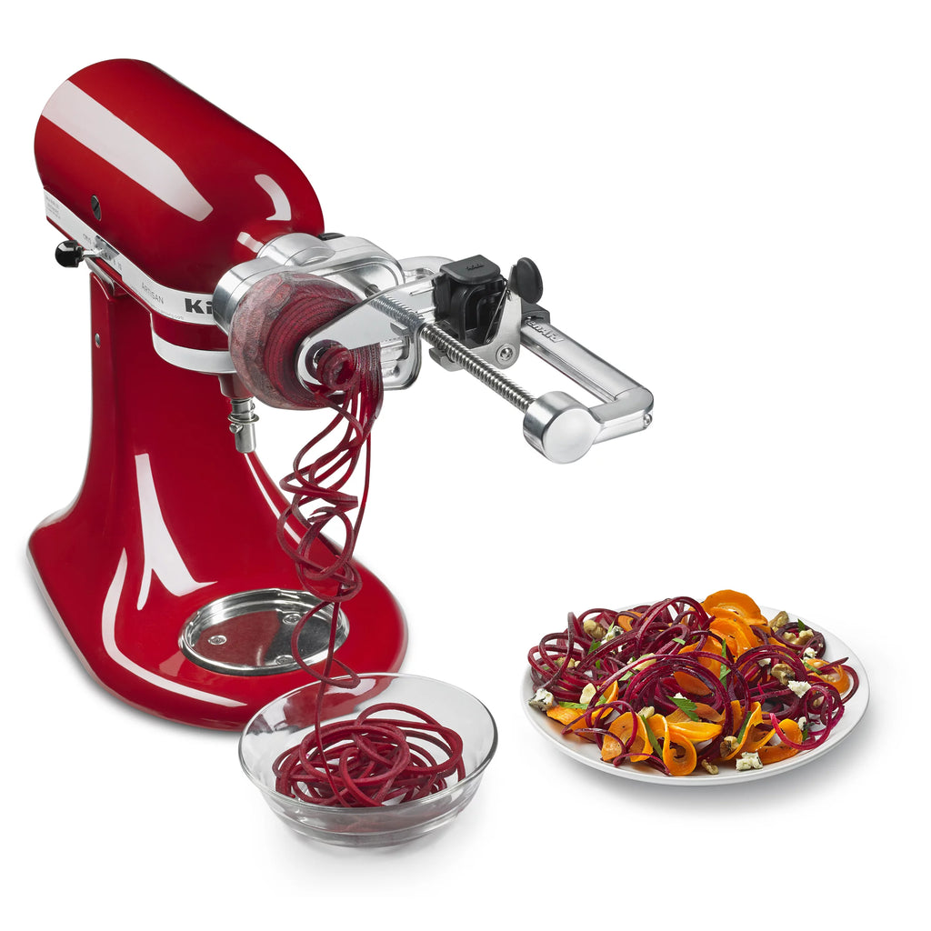 Silver Spiralizer Attachment with Peel, Core and Slice O307