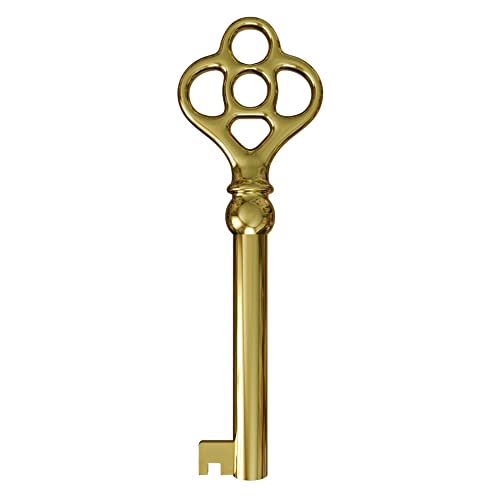 Hollow Barrel Brass Plated Replacement Skeleton Key (Pack of 1) T445218