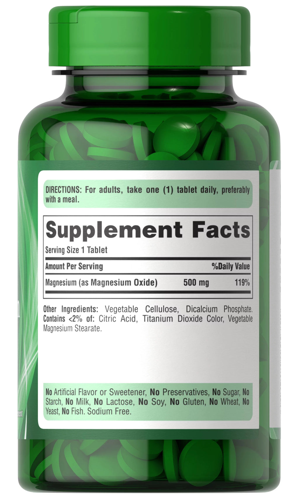 Magnesium Tablets 500mg 100 Ct S918855