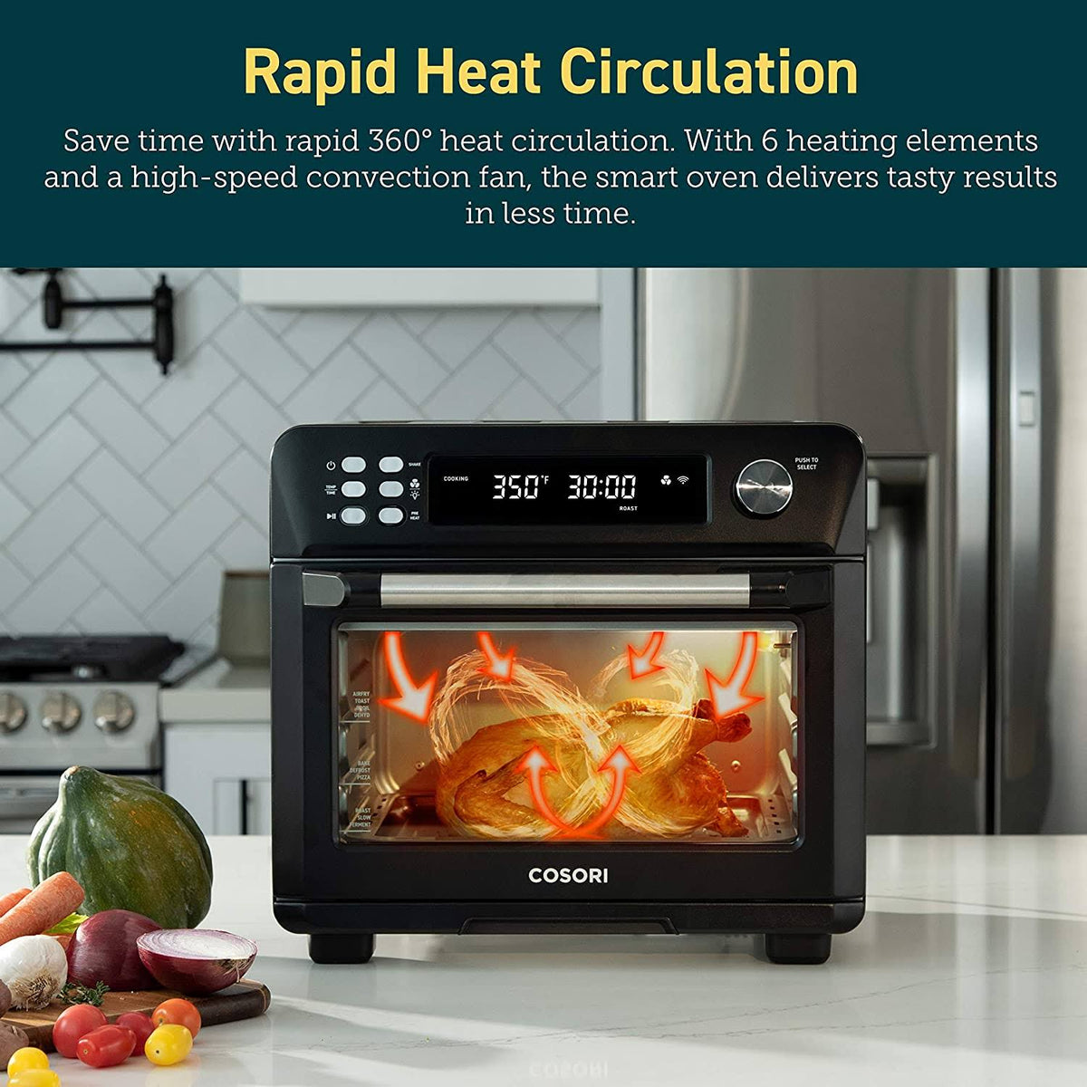 12-in-1 Air Fryer Toaster Combo T131558