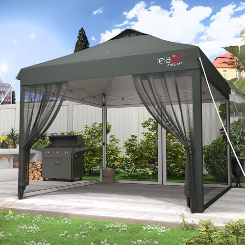 10x10 Pop Up Canopy Tent with Mosquito Netting X4666