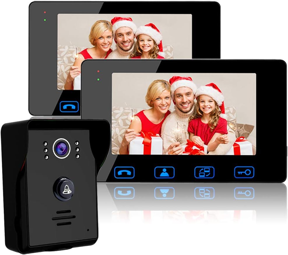 7 Wired Video Doorbell with Night Vision and Push Button X5019