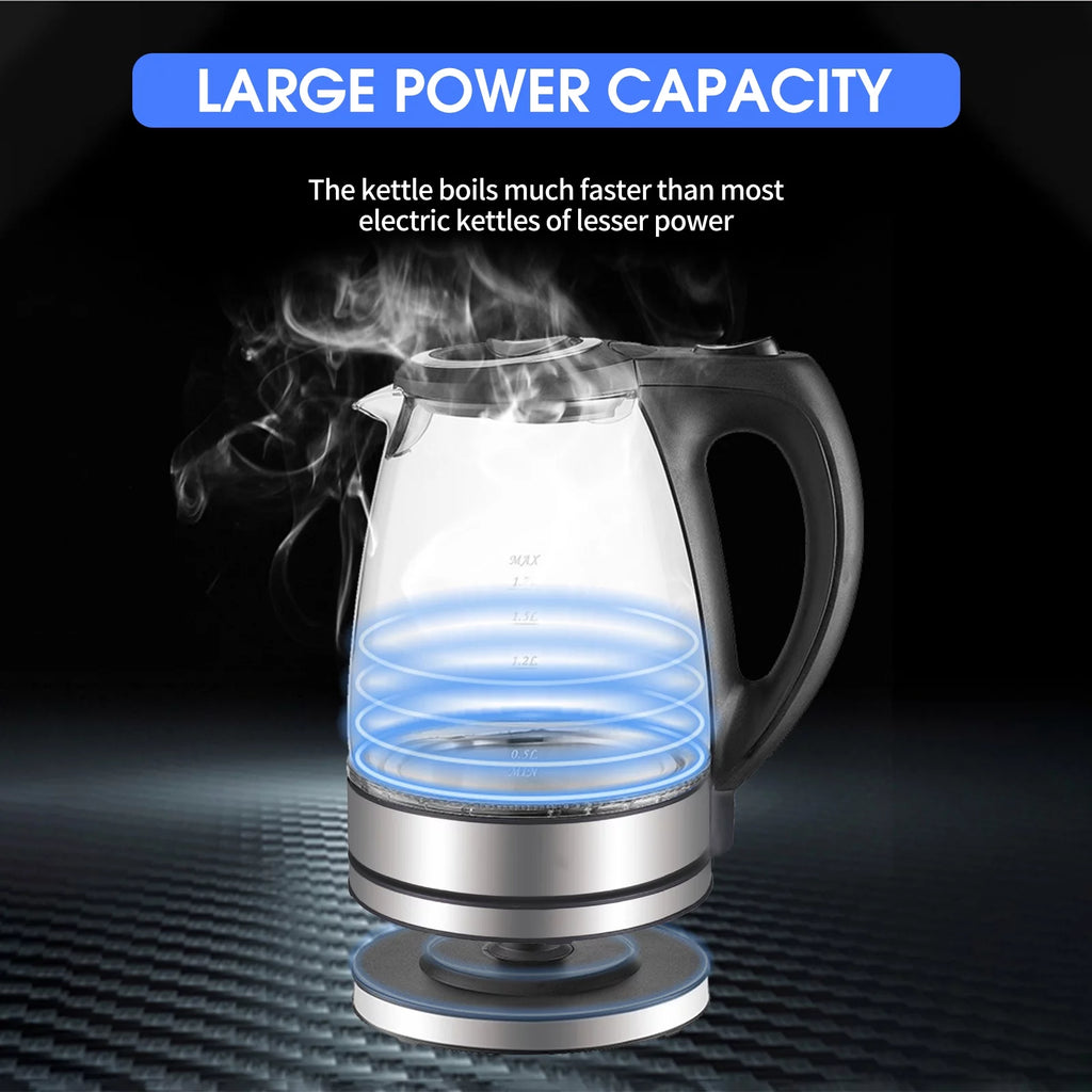 1.7L 1500W Glass Electric Kettle with Auto Shut-Off Z668