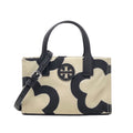 French Cream Printed Nylon Mini Tote Crossbody Bag F490